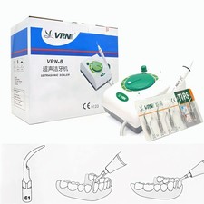 Ultrasonic Dental Scaler Plaque Remover Self-cleaning Tool With 5 Tips