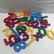 Plastic Numbers Refrigerator Magnets Fridge 2.5" Lot Of  25