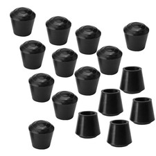 16 Set Rubber Leg Cap Tip Cup Feet Cover 10mm 3/8" Inner Dia for Furniture Chair