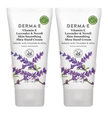 2 Derma E Vitamin E Lavender Neroli Shea Hand Cream Aqua Moisturizer