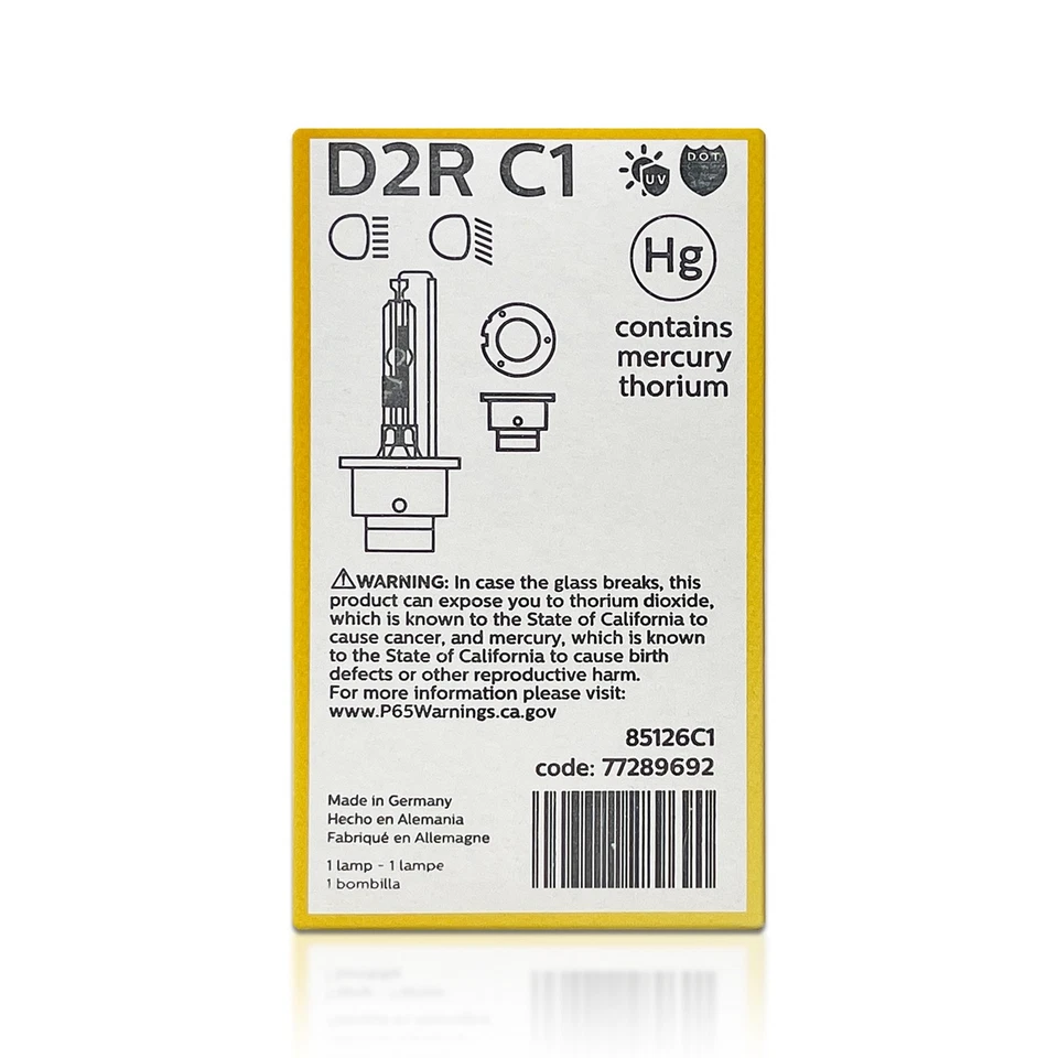 Philips D2R PLUS HID Xenón Faros Bombillas 85126C1 Fabricante Original 4300K Alemania 2X Foto 4 de 4