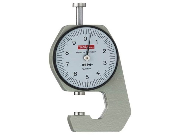 KÄFer 20001 TaschendickenmessgeräT K 15 0-10 Mm Ablesung 0,1 Mm Plan 6,35 Mm-image