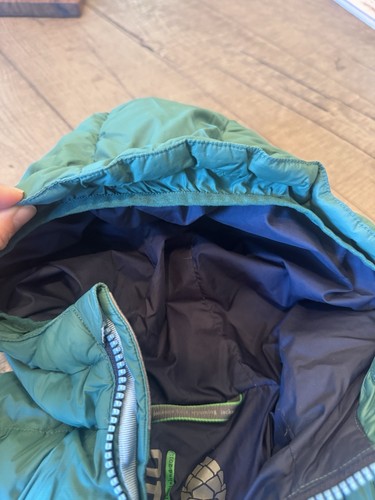 Stio Boys or Girls Size 8 Puffy Coat, Green & Blue, Warm Winter Puffer Jacket - Picture 3 of 8