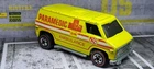 HOT WHEELS SUPER VAN REDLINE YELLOW PARAMEDIC METAL HK BASE