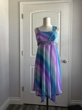 Vintage Y2k Speechless Fairy Prom Dress Size S Ombr Mesh Fairycore Hanky Hem