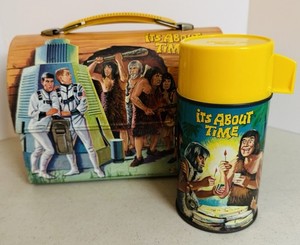 Vintage 1967 It’s About Time Metal Dome Lunch Box & Thermos