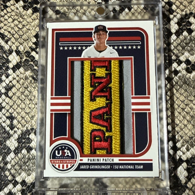 2025 STARS AND STRIPES JARED GRINDLINGER PANINI LOGO PATCH /3
