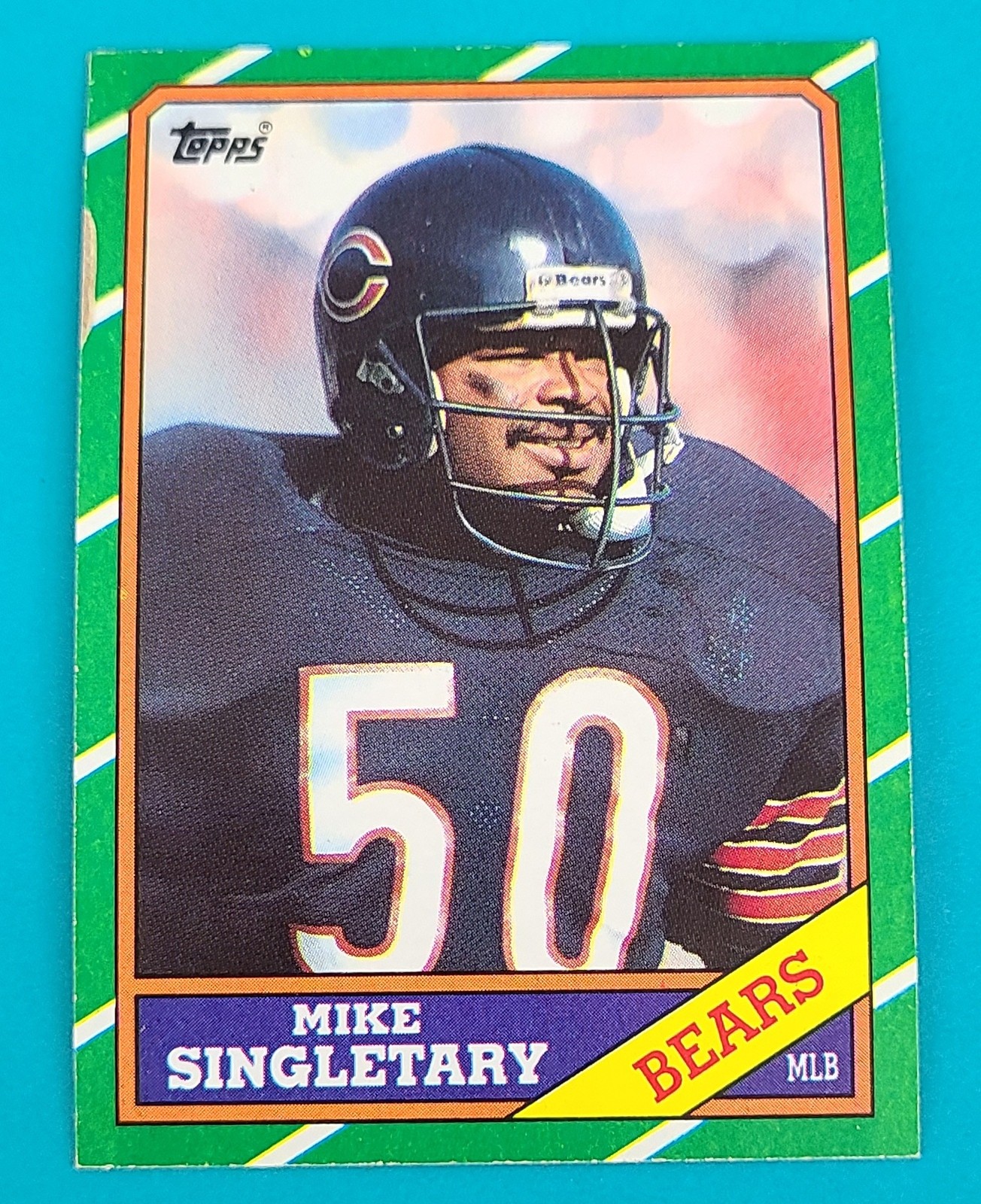 1986 Topps #24 Mike Singletary Chicago Bears FOOTBALL Card J8
