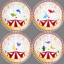 Plate/bowl set of 4 types Design dish "Taito Kuji Honpo Movie version Free!-the