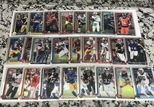 2025 Topps Chrome Football 50 Base Card Lot Stars, Rookies, RC, More