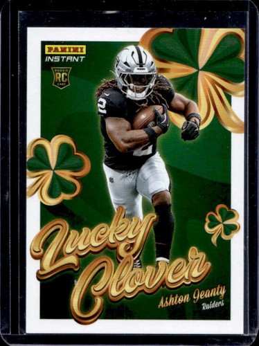 2025 Panini Instant Lucky Clover Ashton Jeanty RC Rookie #12 Raiders