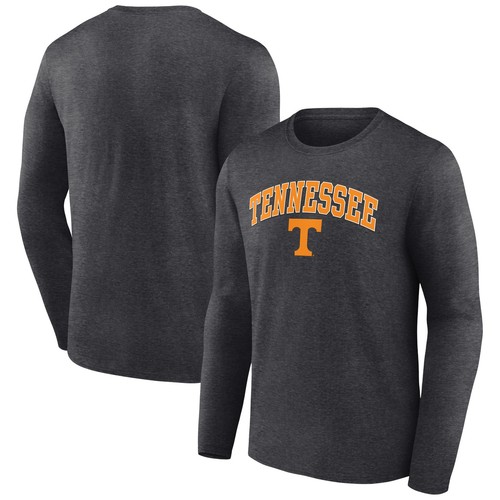 Men's Charcoal Tennessee Volunteers Campus Long Sleeve T-Shirt