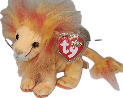 Ty Beanie Baby - BUSHY the Lion (8 Inch) NEW MWMTs Stuffed Animal