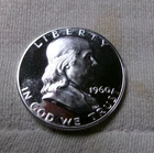 1960 PROOF Silver Franklin Half Dollar 50 Cents