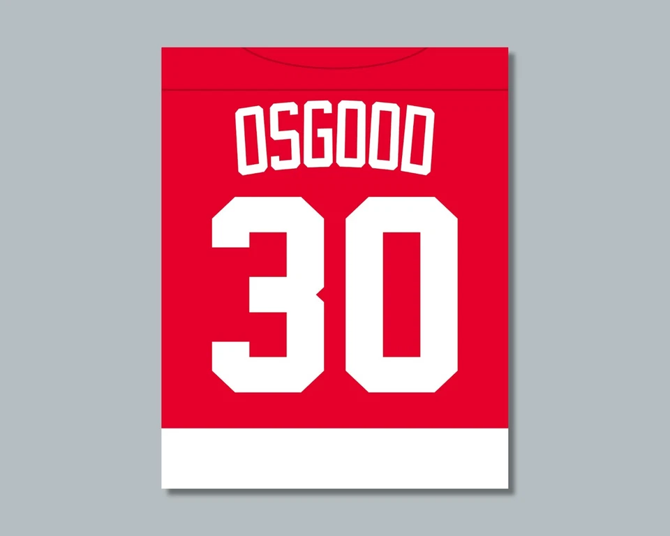 CHRIS OSGOOD 1990s Detroit Red Wings comparable Hockey Photo 8x10 11x14 16x20 JZ - Image 3 of 4