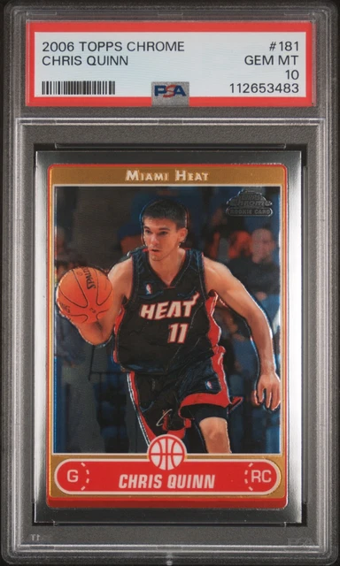 2006 TOPPS CHROME #181 CHRIS QUINN PSA 10
