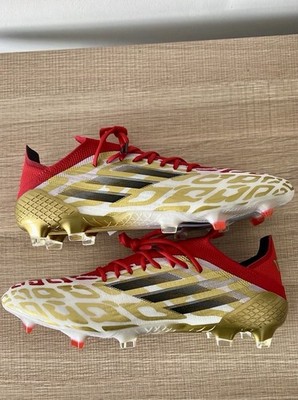 adidas x Speedflow Mo Salah.1 FG White Gold Metallic Scarlet