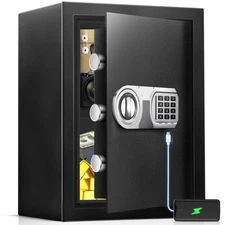 2.8 Cu Ft Safe for Home Documents, Digital Security Safe Box with LED Sensor ...