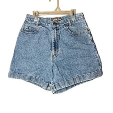 CENZA Palmetto Womens Denim Shorts Size 10 High Waisted Cuffed Vintage