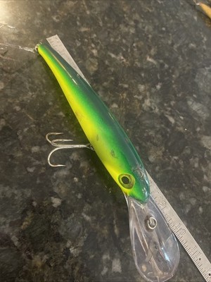 Trolling Bait 8  Diver Chartreuse Green 4 Oz Striped Bass Blue Fish