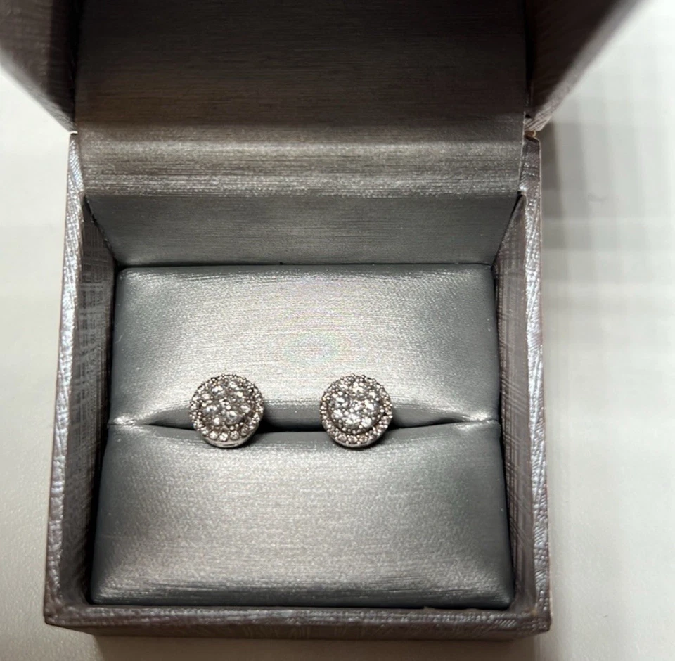 Zales Diamond Earrings 1ct - Image 2 of 3