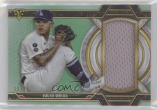 2021 Topps Triple Threads Single Jumbo Relics Emerald 11/27 Julio Urias 0c3