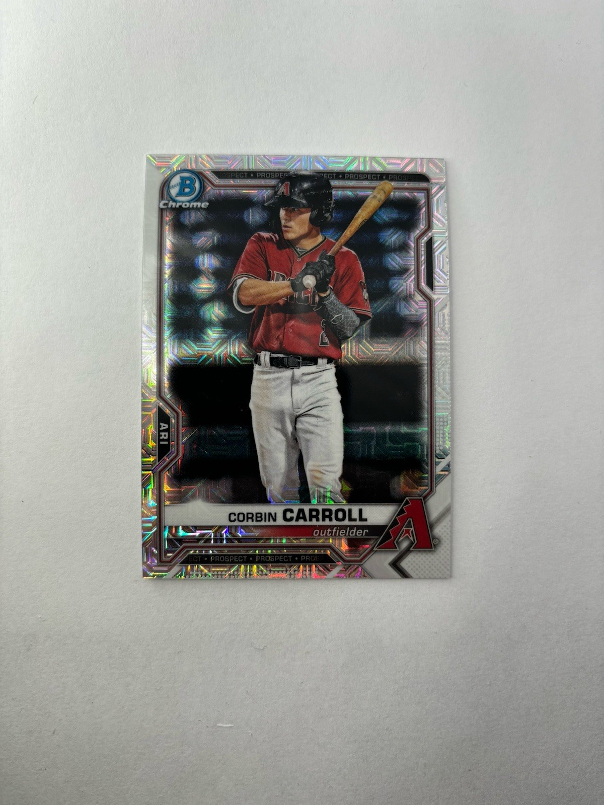 2021 Bowman - Chrome Prospects Corbin Carroll #BCP-142 Mojo Refractor Rookie