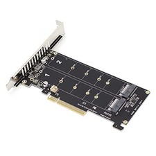 M.2 NVME SSD M Key to PCIE X8 Adapter Card, PCIE to NVME Drive Expansion Card,