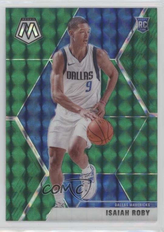 2019-20 Panini Mosaic Rookies Green Prizm Isaiah Roby #232 Rookie RC 10uo