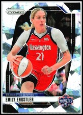 2024 Panini Prizm WNBA Ice Prizms #67 Emily Engstler Washington Mystics