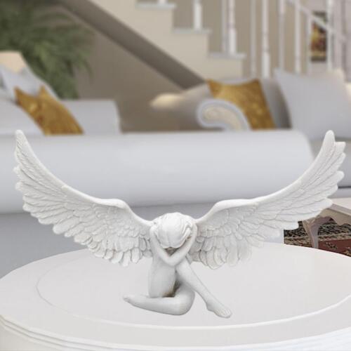 Creative Resin Angel Wing Figurine 3D Statue Embrace Home Office Decor - Picture 1 of 10