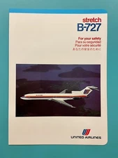 UNITED AIRLINES SAFETY CARD--727 —1983