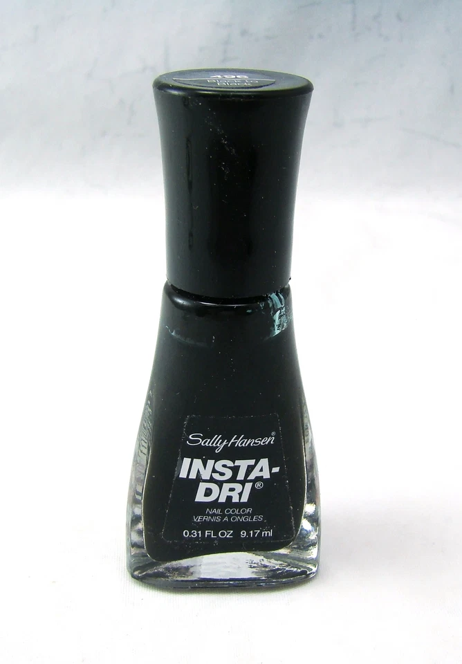 Sally Hansen 496 Black To Black INSTA-DRI Nagellack 0,31 oz 9,17 ml Neu NWOB - Bild 3 von 4