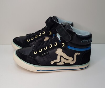 DRUNKNMUNKY BOSTON GRÖSSE 13,5 UK EU32 JUNGEN MÄDCHEN MARINEBLAU HIGH TOP SKATE SNEAKER SCHUH