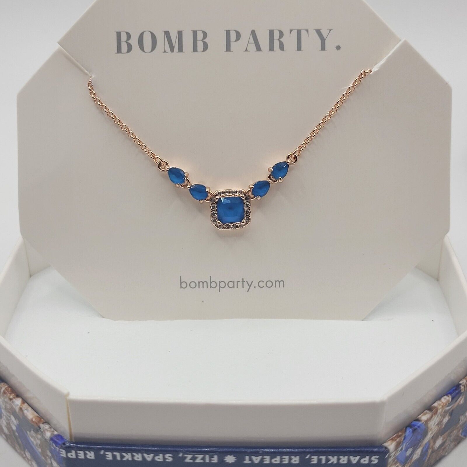 Sapphire Bomb Party Necklace! - Gem