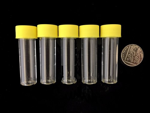5 ml tubos de ensayo de plástico viales recipientes de muestra polvo artesanía con tapas de tornillo tubo - Imagen 19 de 35