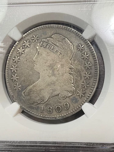 NGC VG8 1809 XXX EDGE CAPPED BUST HALF DOLLAR TOUGH VARIETY