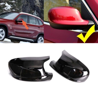 Für BMW X1 E84 X3 F25 2010-2013 Glanz Schwarz Spiegelkappen Außenspiegel 2PCS XY