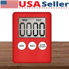 LCD Digital Kitchen Cooking Timer Count-Down Up Clock Loud Alarm Magnetic Lot