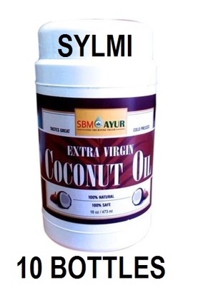Hard To Find PREMIUM QUALITY Lot of 10 Organic Extra Virgin COCONUT OIL 1Lb/16oz