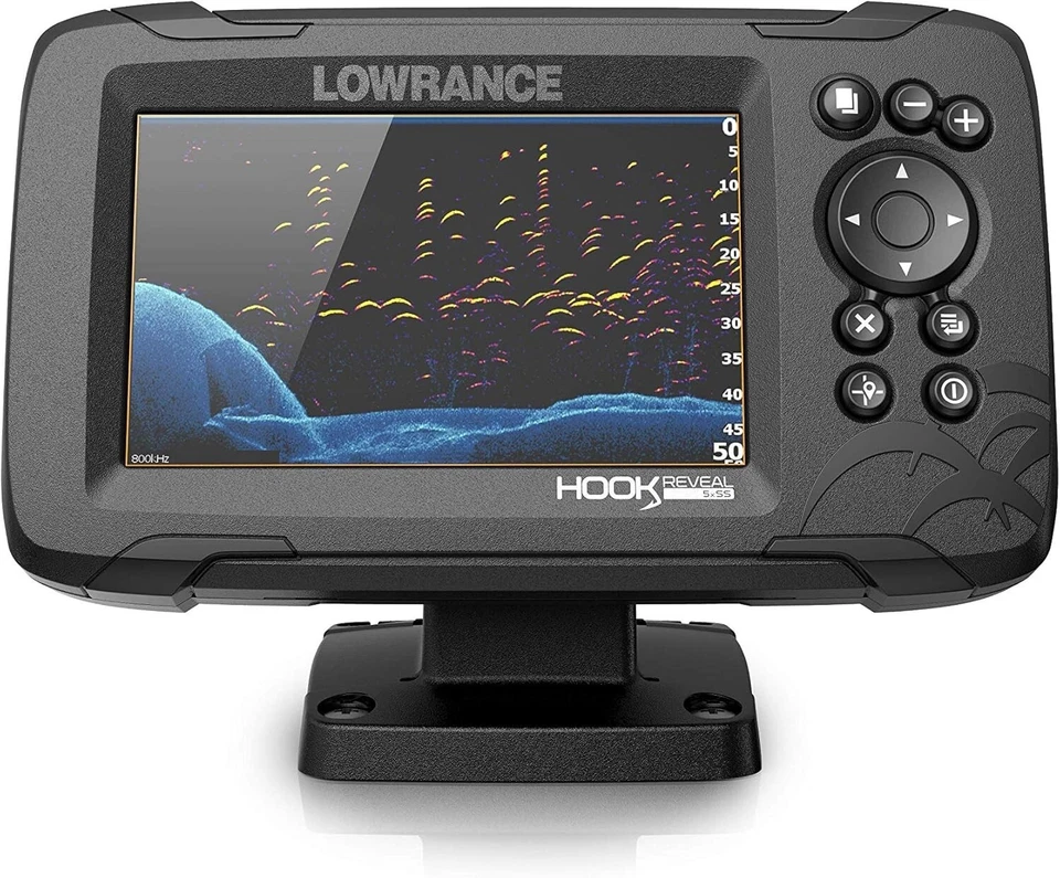 Lowrance Hook Reveal 5" buscador de peces con transductor de sonar Splitshot y FishReveal Foto 4 de 4