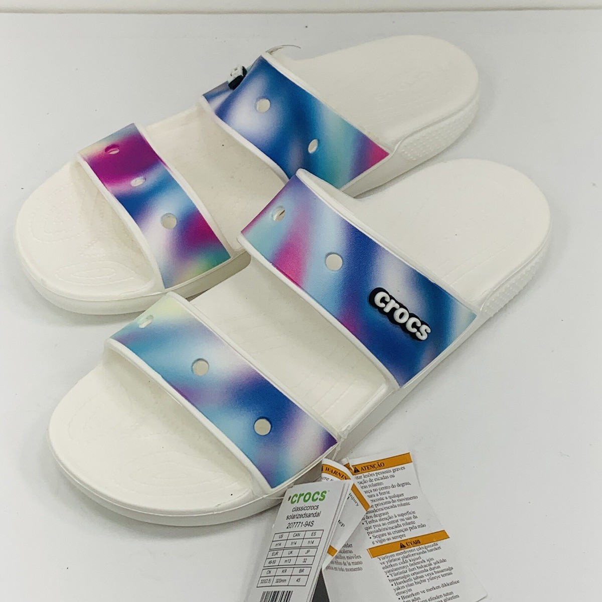 Croc sandals, men’s size 14￼ Crocs Classic Unisex Sandal Size Men 14 Pink Double Strap  main image 2