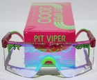PIT VIPER The Sandia Blaster 2000 Sunglasses/Safety Glasses Pink Green ANSI Z87+