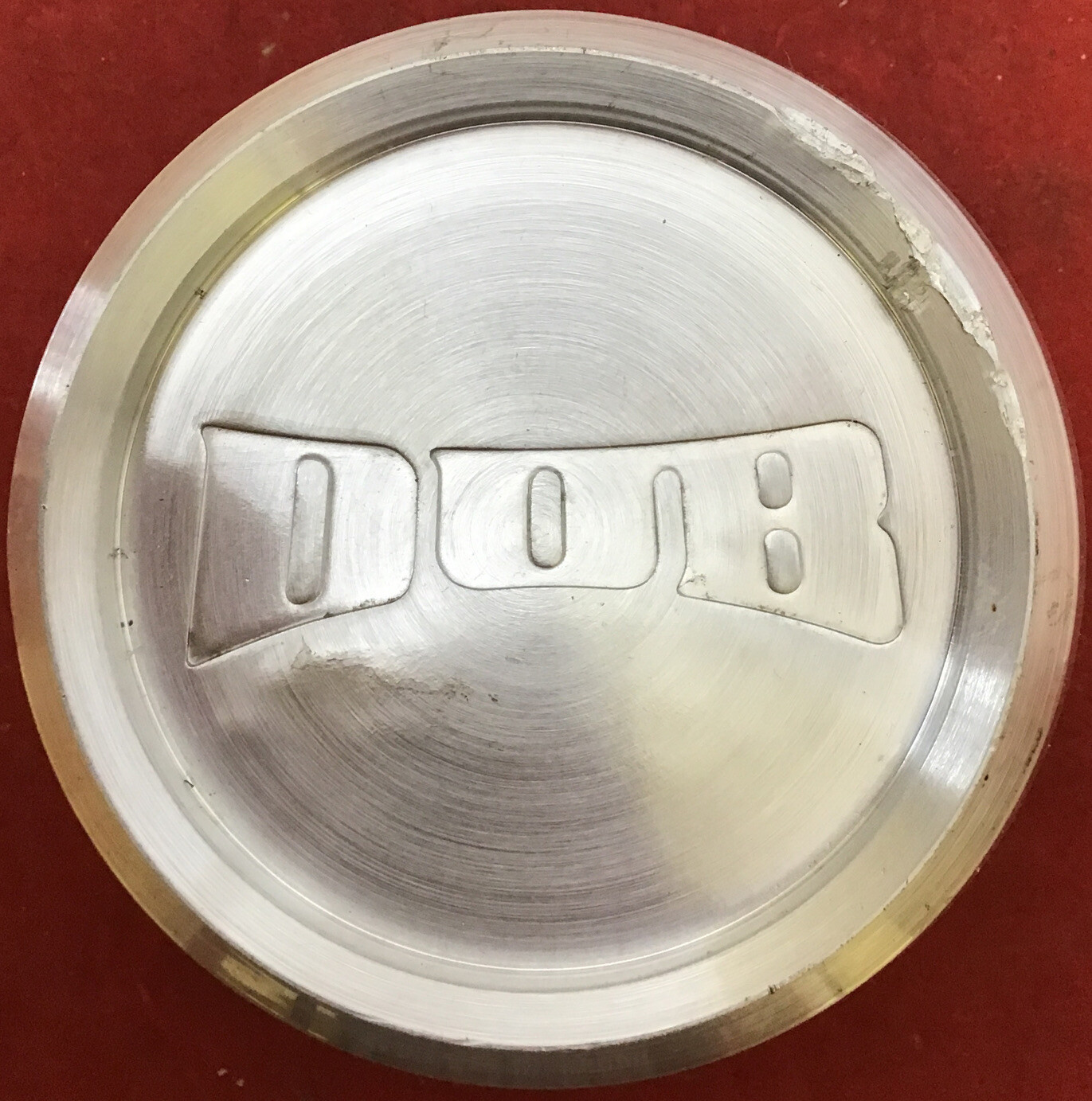 ONE USED DUB WHEELS SILVER MACHINED CENTERCAP #1003-06-04GRBL 10464