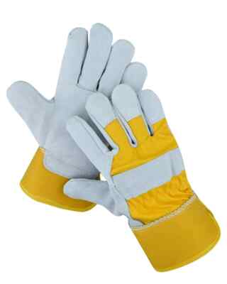 All-Purpose Cowhide Leather Work Glove Protective Hand Gloves Maximum Protection