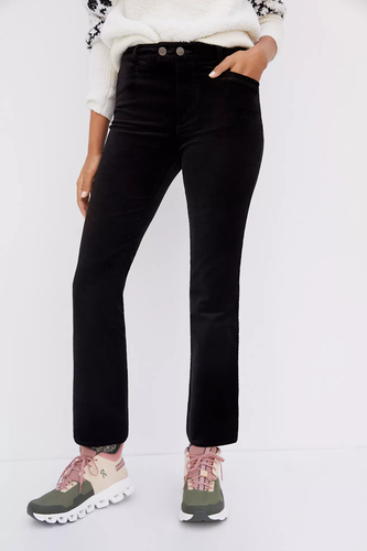 ANKLE FLARE JEANS BLACK VELVET 