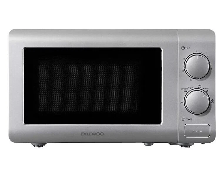 Daewoo Manual Microwave 20L Kitchen Appliance 800W Grey