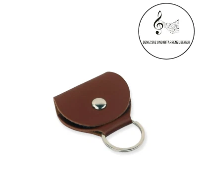 MARKENLOS Gitarre Plektrumtasche Schlüsselanhänger + 3 Plektrum Ukulele Plektren Pics Plek