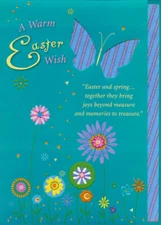 Butterfly Die Cut Window - Designer Greetings Easter Card by Designer Greetings