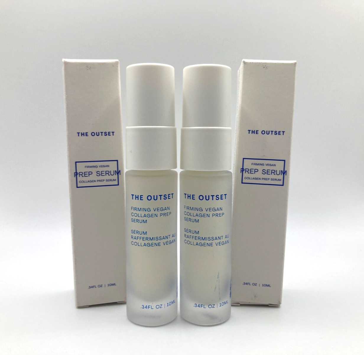 THE OUTSET Firming Vegan Collagen Prep Serum 20ml (10ml x 2) Firm + Plump ~ BNIB